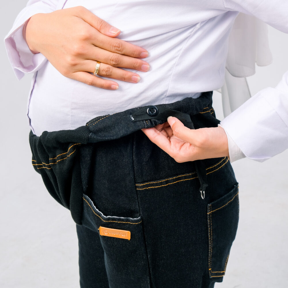 Momiasi - Celana Hamil Jeans Standar - Gambar 4