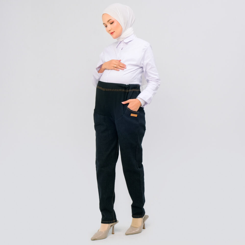 Momiasi - Celana Hamil Jeans Standar - Gambar 8