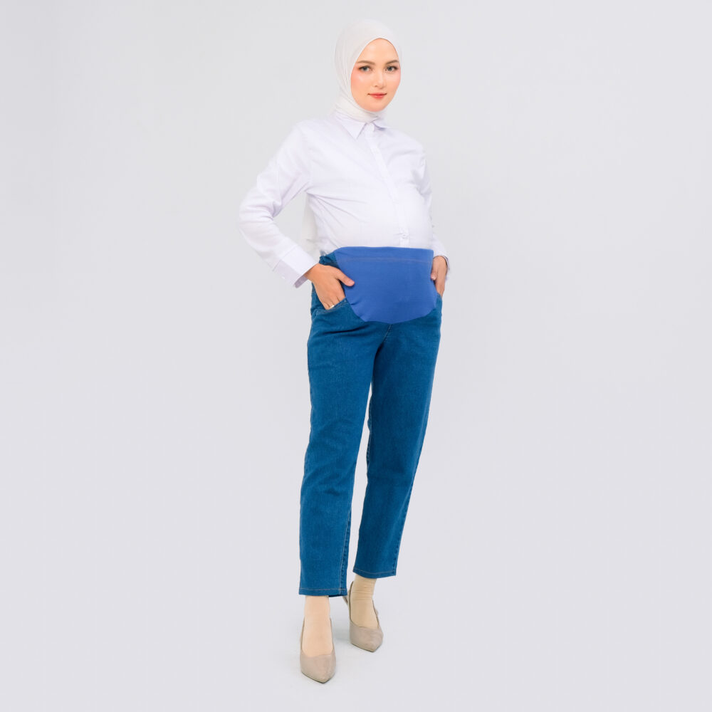 Momiasi - Celana Hamil Jeans Standar - Gambar 9