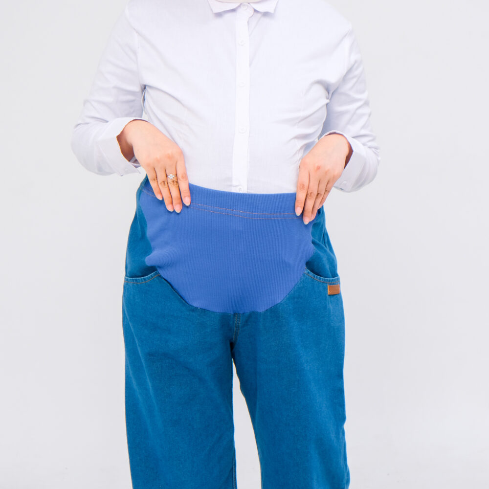 Momiasi - Celana Hamil Jeans Kulot Rawis - Gambar 3