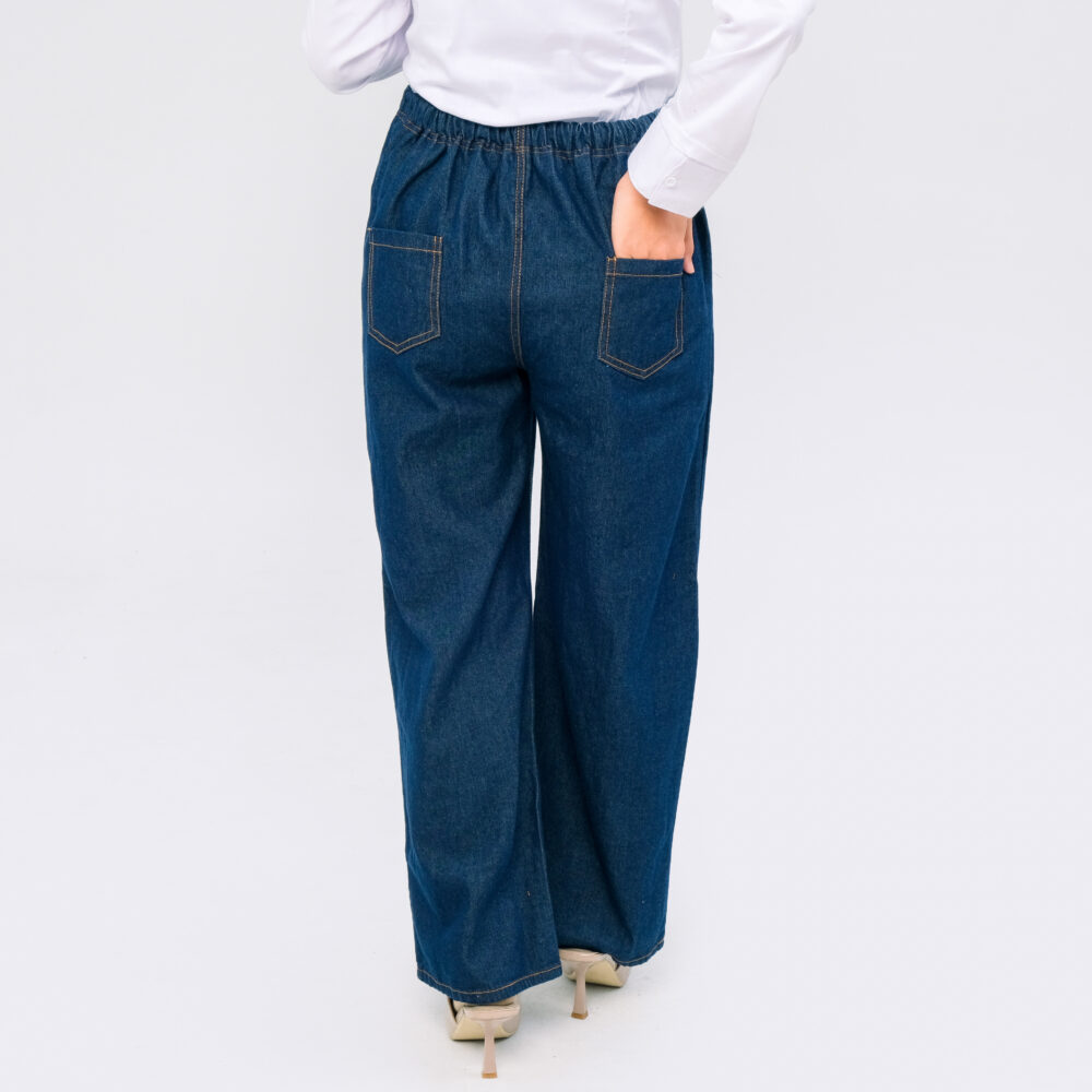 Momiasi - Celana Wanita Hamil Kulot Jeans - Gambar 6