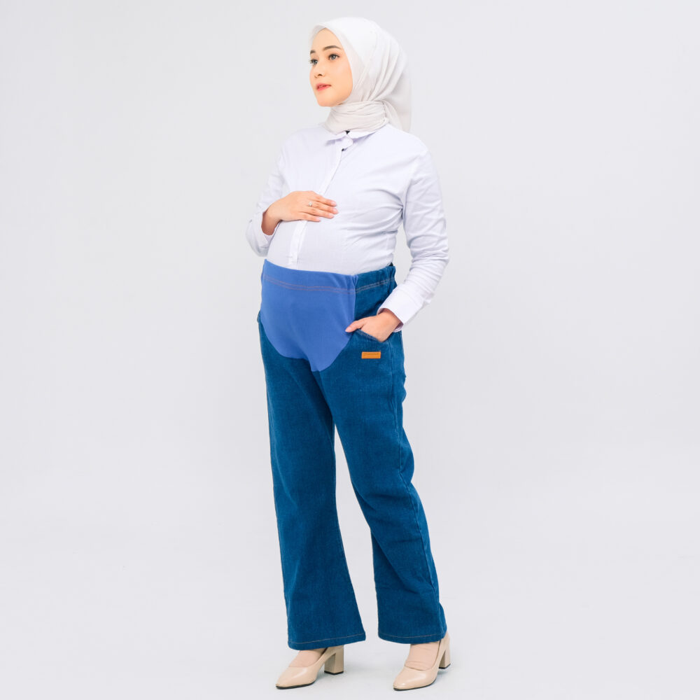 Momiasi - Celana Hamil Jeans Cutbray - Gambar 7