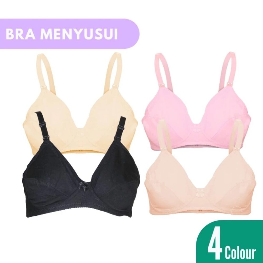 Momiasi - Bra BH Wanita Menyusui Ibu Busui Murah Jumbo Tanpa Busa Dan Kawat Nursing Bra